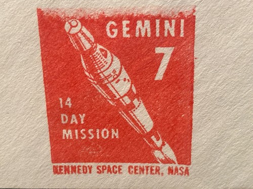 GEMINI 7 Launch With rare Official NASA Red Cachet ; KSC Dec 4, 1965 - Picture 2 of 5