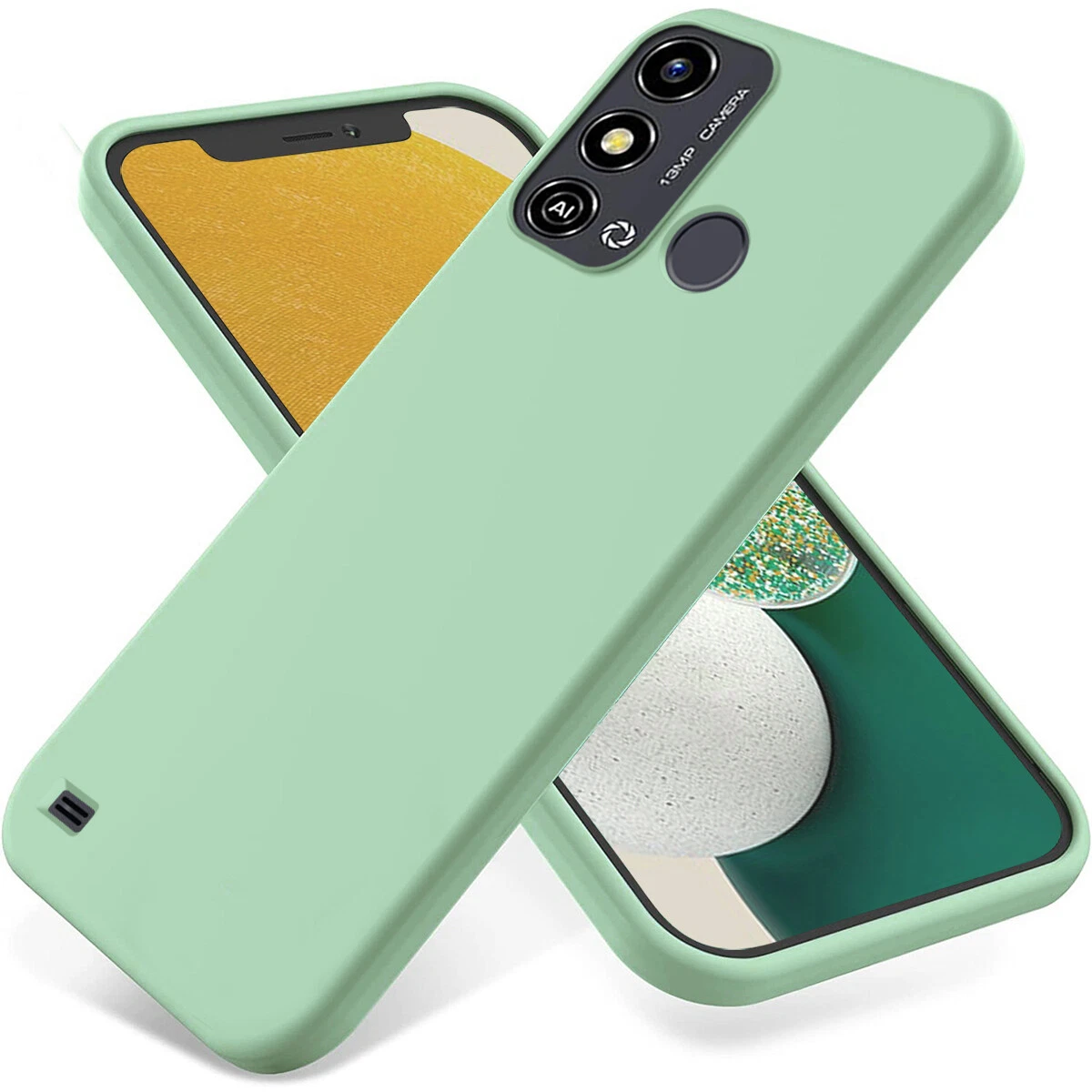 For ZTE Blade A53 Shockproof Skin Touch Feel Soft Liquid Silicone