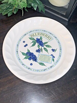 BLUEBERRY Golden Pie Collection Himark Korea vintage dessert plates/saucers