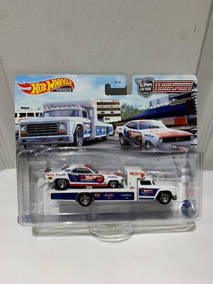 2021 Hot Wheels Team Transport #46 '72 Plymouth Cuda FC & Retro Rig  Snake II