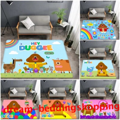 Hey Duggee 3D Anti-Slip Floor Rugs Kids Bedroom Decors Carpet Doormat ...