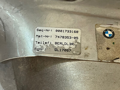 Genuine BMW 740 Exhaust Tailpipe End Tip Driver Side 51127478353 