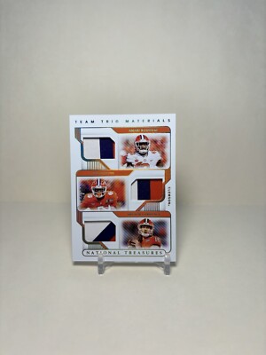 2021 National Treasure Team Materials-Trevor Lawrence, Tee Higgins- Amari- TTM8