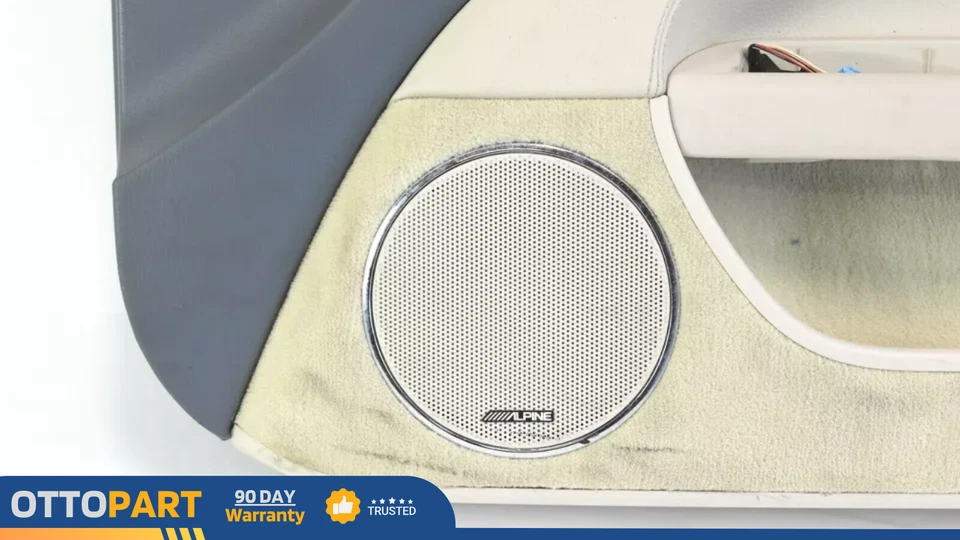 2007-15 Jaguar XK XKR Convertible Front Right Side Door Panel Leather Ivory OEM - Image 4 of 4