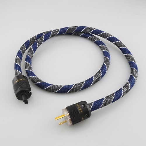 Cable de alimentación Hi-Fi de cobre puro de gama alta enchufe de EE. UU. + Figura 8 adaptador IEC cable de alimentación - Imagen 9 de 9
