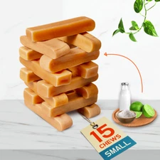 Yak Cheese CHEWS for SMALL DOGS - 15pc, Natural and Easily Digestible Dog Treats