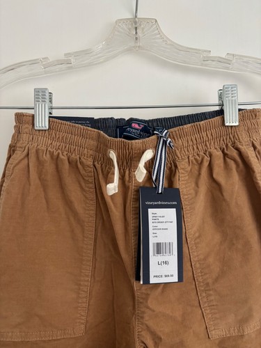Vineyard Vines Boys Teen Jetty Stretch Cotton Corduroy Pants - L/16 NWT Brandnew - Picture 5 of 8