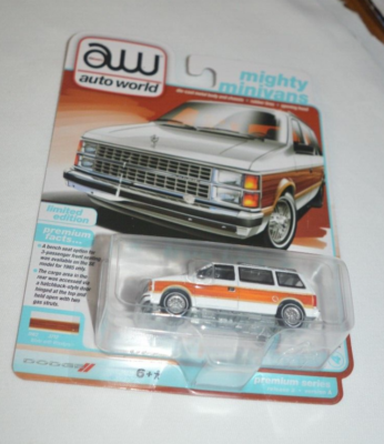 AW AUTO WORLD 2024 MIGHTY MINIVANS - 1985 DODGE CARVAN # 4 WHITE