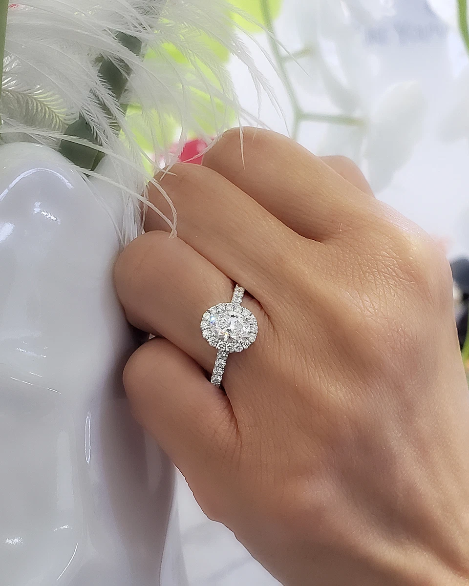Halo ring sales oval
