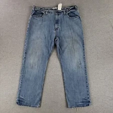 Vintage Old Navy 38x32 Boot Fit Blue Jeans Retro Y2K Faded Broken In Distressed