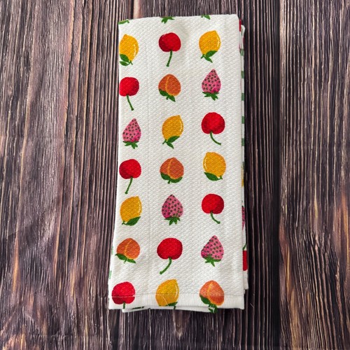 Kate Spade Set of 3 Kitchen Towels Various Fruit 17"X28" 100% Cotton - Picture 8 of 8