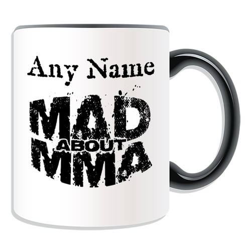 Personalised Gift Mad MMA Mug Money Box Cup Mixed Martial Arts UFC Name Coffee - Picture 6 of 20