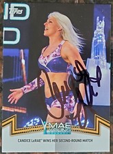 Candice LeRae Autograph Mae Young Classic 2018 Topps WWE Card #NXT-24