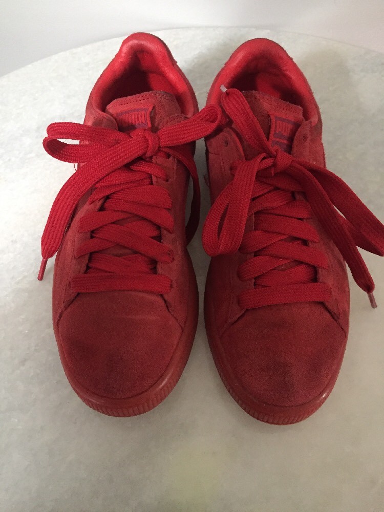 Puma Red Suede Classic Men's Size 6 Sneakers Shoes Gem