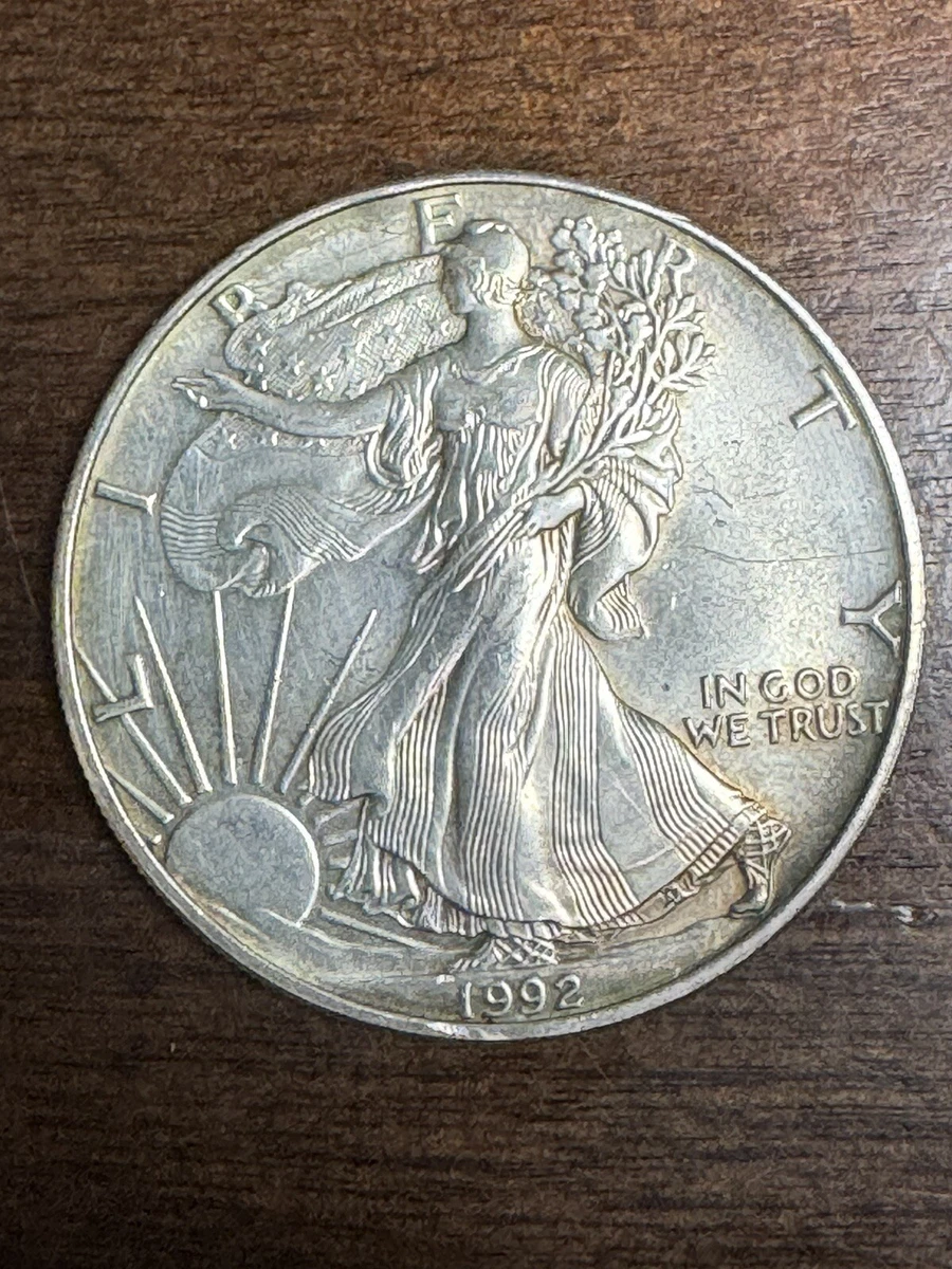 Preços baixos em American Eagle 1992 moedas de prata | eBay