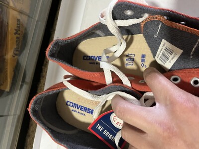 NEW VINTAGE 80/90\'s Chuck Taylor Converse All Star Low Tops USA Red SIZE 12.5 NEW VINTAGE 80/90 main image 4