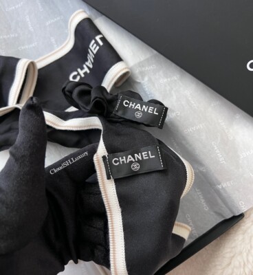 Auth Chanel 22B CC Logo Black Hair Tie & Bow - BNIB | eBay display picture 1