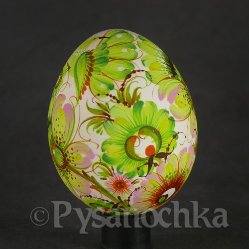 Huevo de Pascua de pollo ucraniano Pysanky Petrykivka Pysanka huevo de Pascua hecho a mano Pisanki - Imagen 3 de 15