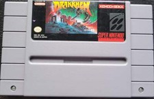 DRAKKHEN - SNES - 1992 Super Nintendo Ent. System NTSC Cartridge + Protector