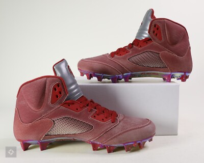 maroon jordan football cleats