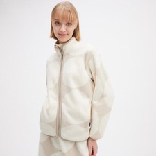 Marimekko X Uniqlo Fleece Printed Full-zip Jacket (stones) Xl Nwt