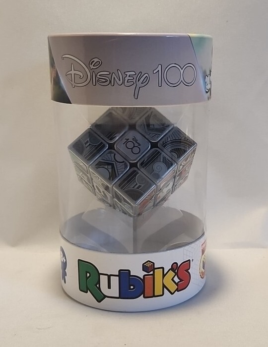 Rubik's Cube Disney 100th anniversary Metallic Platinum 3x3 Cube