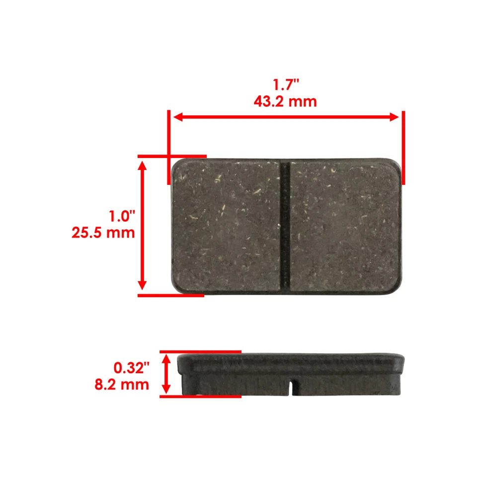 2 Mechanical Brake Pads fits Arctic Cat 400 454 500 2x4 4x4 1998 2003 1402-602 - Image 2 of 4