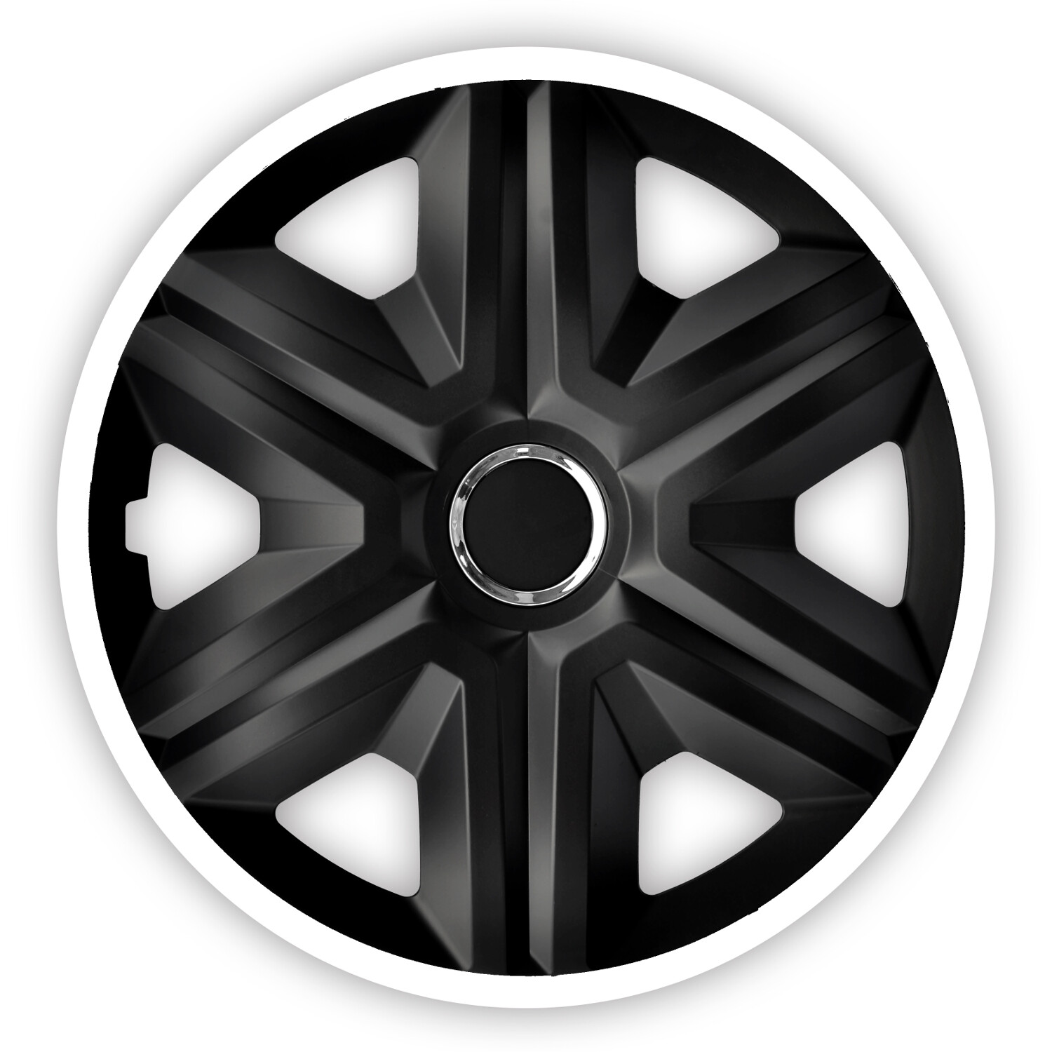 Enjoliveurs 14" FAST LUX noir blanc contre les jantes rouillées