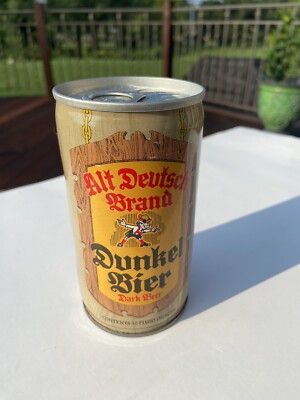 Alt Deutsch Dunkel Bier Dark Beer Can (Pittsburgh Brewing Company) CS-Tab Top-BO