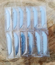 12 Pack 3.5" Outdoor Edge Authentic Replacement Blades Brand New Sealed
