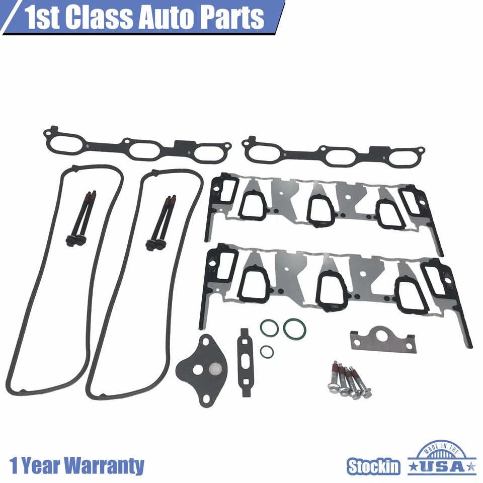 Engine Intake Manifold Gasket Set For Chevy Malibu Impala Alero Buick Rendezvous - Image 3 of 4