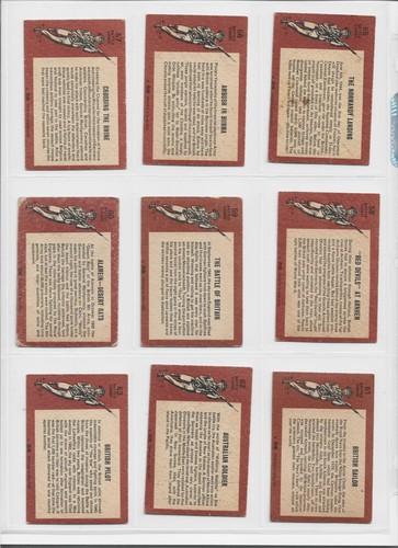Battle Cards part set 61/73 cards A&BC Gum 1966 - Picture 14 of 16