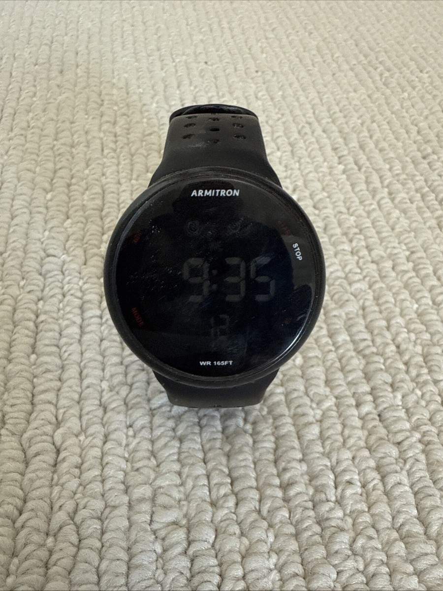Armitron M1185A Mens Watch Digital 165ft Black for sale online
