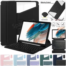 For Samsung Galaxy Tab S9+ S8 S6 Lite A9+ A8 Rotating Smart Case Keyboard Mouse