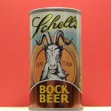 Schell's Bock Beer Dated 1979 Can White Goat Minnesota 910 Stay-Tab A/F Can 1+