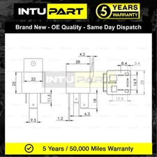 Fits VW Audi Skoda Seat Toyota + Other Models Intupart Micro Relay
