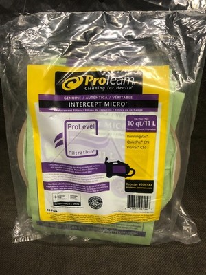 ProTeam 104544 Intercept Micro 10qt Vacuum Bags, 10 Pack ProVac CN, RunningVac