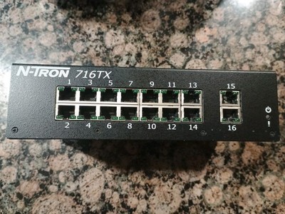 N-TRON 716TX Managed Industrial Ethernet Switch 16-Port 10-30V