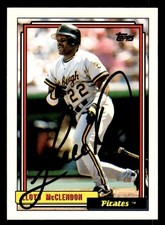 1992 Topps Baseball #209 Lloyd McClendon Signed Autograph (no COA)