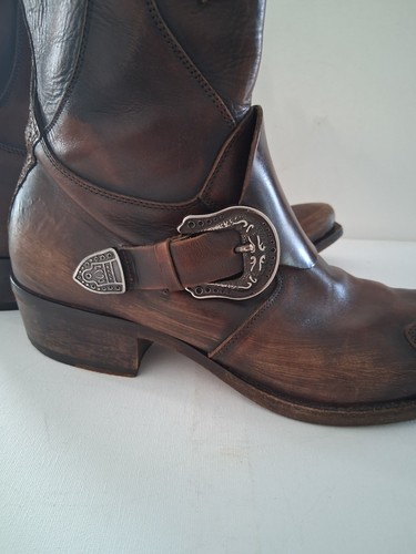 Mark Nason Leather Boots Men Western Made In Italy 67269 Size 9 - Picture 5 of 7