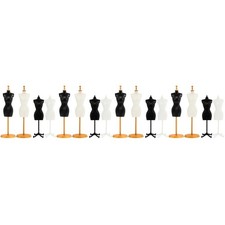 16 pcs  Mini Doll Dress Support Mannequin Model Stand Accessories (Mixed Style)