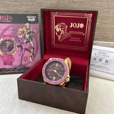 JoJo`s Bizarre Adventure SEIKO Watch 5 Sports Giorno Giovanna Model SBSA036 MINT