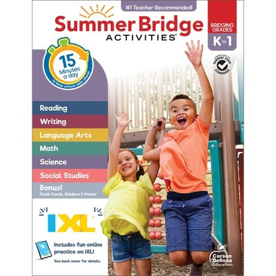 Summer Bridge Activities Kindergarten to 1st Grade Workbook 160 Pages Fun Lea...