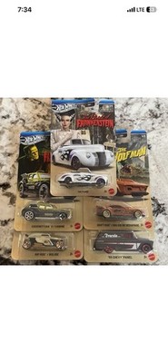 Universal Monsters 5 PIECE SET SILVER SERIES DIECAST BY HOT WHEELS NEW     