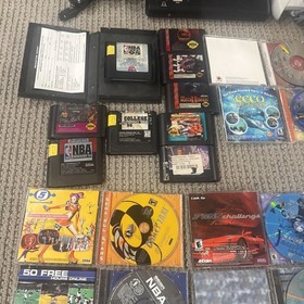 Sega Dreamcast And Genesis Console and 28 Game Bundle Lot Sonic Adventure