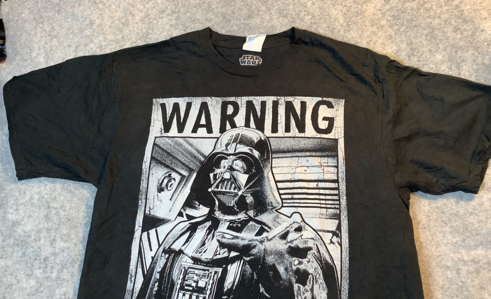 Choking Hazard Star Wars Black White T Shirt Medium 003x image 5