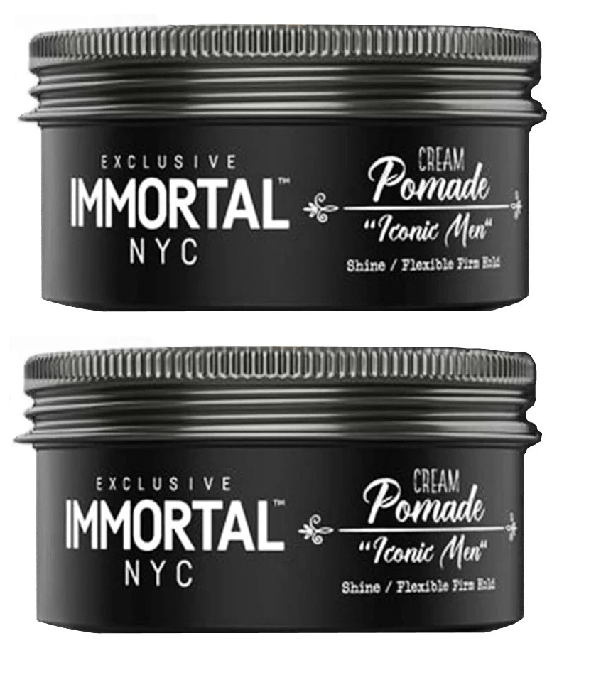 Immortal NYC Cream Pomade Shine/Firm Hold 150ml  ( 2 Pack  ) |  Iconic Men NEW