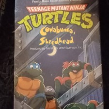 Teenage Mutant Ninja Turtles Cowabunga Shredhead VHS Family Home Entertainment