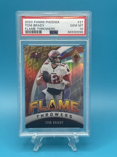 2020 Panini Phoenix Flame Throwers Tom Brady #27 PSA 10