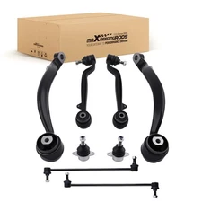 Set of 8 Front Upper Lower Control Arm Ball Joint Sway Bar Link for Land Rover